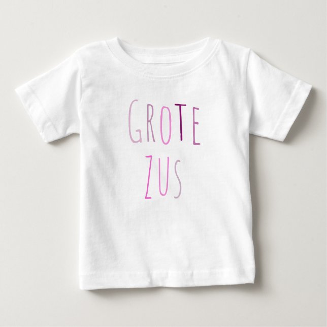 grote zus baby t-shirt (Vorderseite)