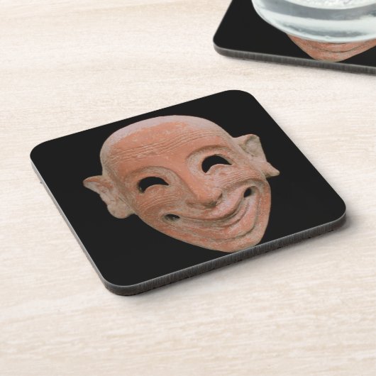 Groteske Maske, von Motya, 6. Jahrhundert BC Untersetzer (Linke Seite)