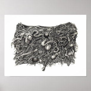 Groteske Nummer 1, von Brian Benson, Poster