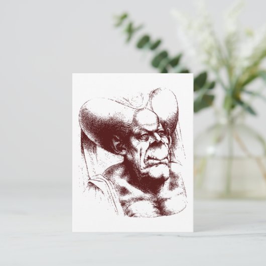 Groteske Postkarte (Stehend Vorderseite)
