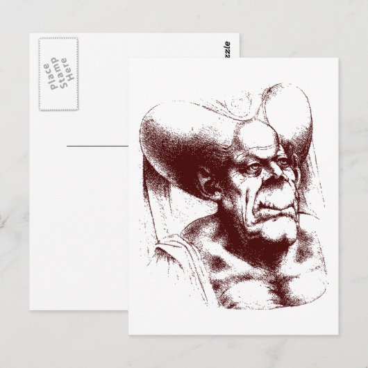 Groteske Postkarte (Vorne/Hinten)