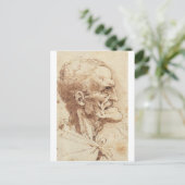 Groteske Profil Postkarte (Stehend Vorderseite)