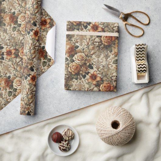 Grotesque Elegance – Gothic Victorian Geschenkpapier (Kunsthandwerk)