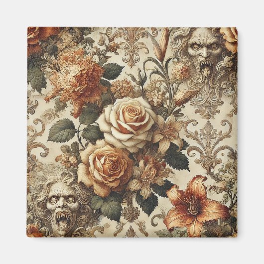 Grotesque Elegance – Gothic Victorian  Magnet (Vorne)