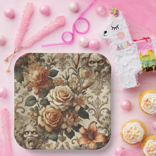 Grotesque Elegance – Gothic Victorian  Pappteller (Party)