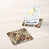 Grotesque Elegance – Gothic Victorian Rechteckiger Pappuntersetzer (Vor Ort)