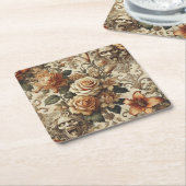 Grotesque Elegance – Gothic Victorian Rechteckiger Pappuntersetzer (angewinkelt)