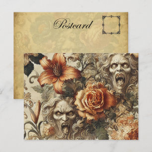 Grotesque Elegance - Gotisch Viktorianisch Feiertagspostkarte