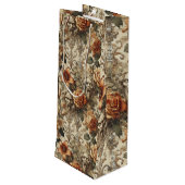 Grotesque Elegance - Gotisch Viktorianisch Geschenktüte Für Weinflaschen (Rückseite Schrägansicht)