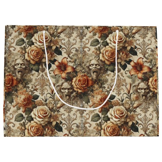 Grotesque Elegance - Gotisch Viktorianisch Große Geschenktüte (Rückseite)