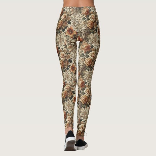 Grotesque Elegance - Gotisch Viktorianisch Leggings (Rückseite)