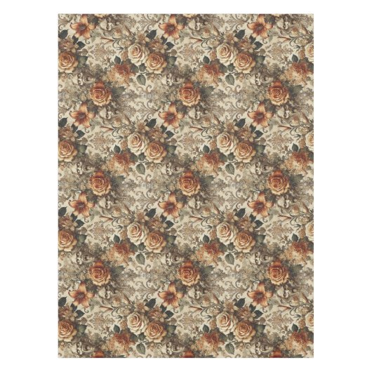 Grotesque Elegance - Gotisches Großes Muster Tischdecke (Vorderseite)