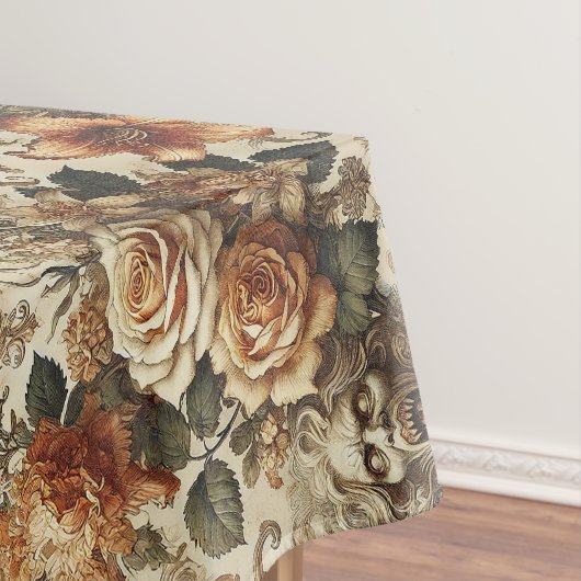 Grotesque Elegance - Gotisches Großes Muster Tischdecke (Beispiel)