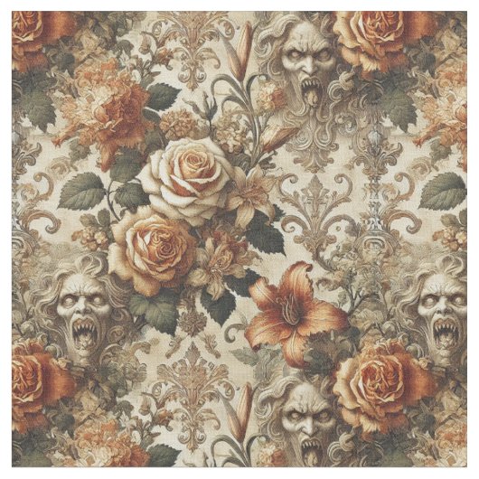 Grotesque Elegance - Gotisches Viktorianisches Kla Stoff (Nahaufnahme)