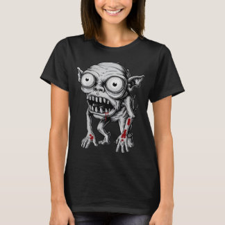 Grotesque Goblin mit blutigen Händen T-Shirt