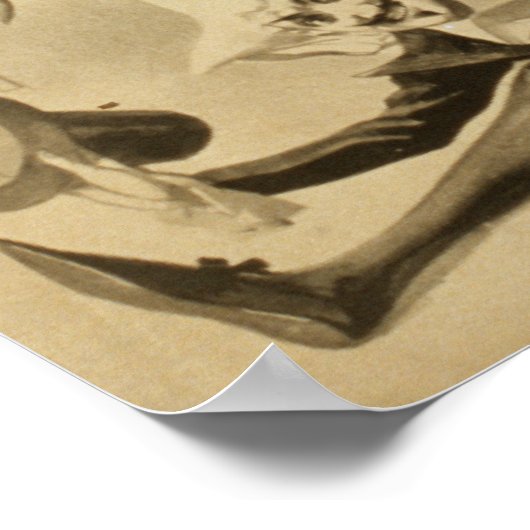 Grotesque Gyrations Act VAUDEVILLE Poster (Ecke)