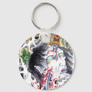 Grotesque Head & Sword Schlüsselanhänger