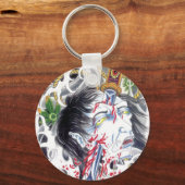 Grotesque Head & Sword Schlüsselanhänger (Vorderseite)