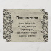 Grotesque Ornament Herz Ankündigung (Vorne/Hinten)