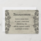 Grotesque Ornament Herz Ankündigung (Vorderseite)