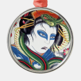 Grotesque & Snake Ornament Aus Metall