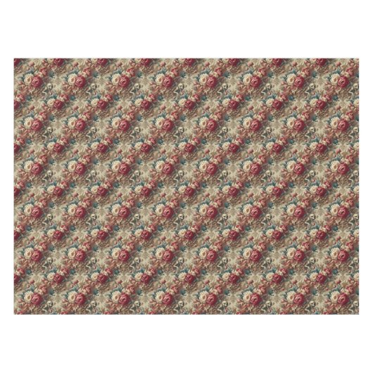 Grotesque wachsen - gotische Blume Tischdecke (Vorderseite (Horizontal))