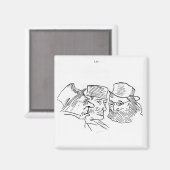 Grotesques Magnet (Vorderseite/Rückseite)