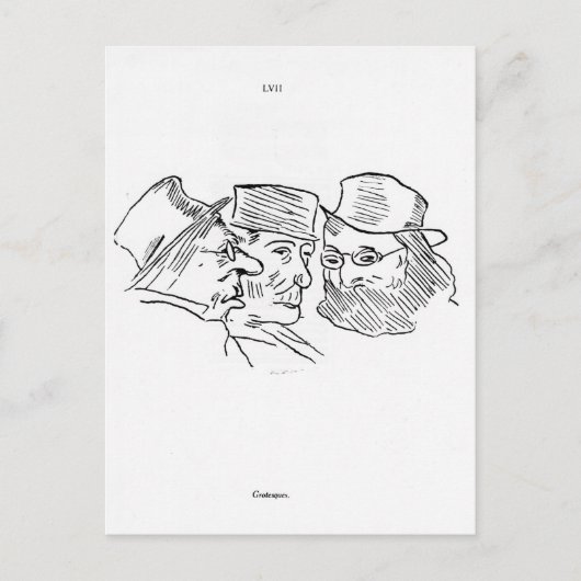 Grotesques Postkarte (Vorderseite)