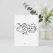 Grotesques Postkarte (Stehend Vorderseite)