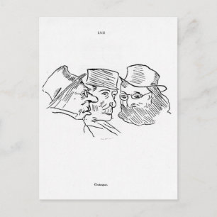 Grotesques Postkarte