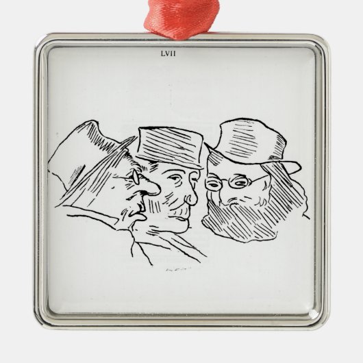 Grotesques Silbernes Ornament (Vorne)