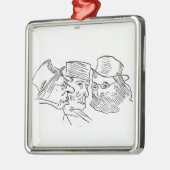 Grotesques Silbernes Ornament (Links)