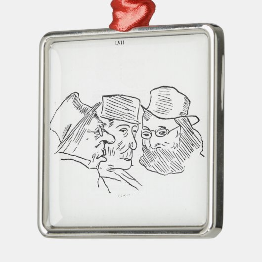 Grotesques Silbernes Ornament (Links)