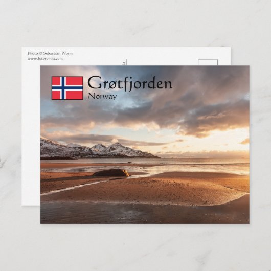 Grotfjorden Norwegen Postkarte (Vorne/Hinten)