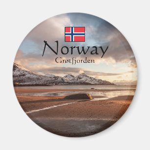Grotfjorden Norwegen Souvenir Magnet