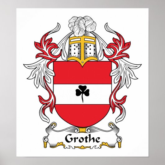 Grothe Familienwappen Poster (Vorne)