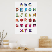 Grotke Alphabet Cats Poster (Küche)