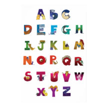 Grotke Alphabet Cats Poster