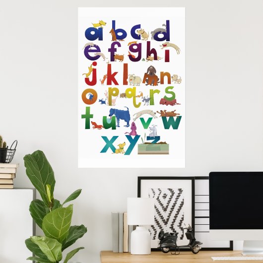 Grotke Alphabet Hunde Poster (Heimbüro)