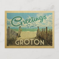 Groton Connecticut Beach Vintage Travel