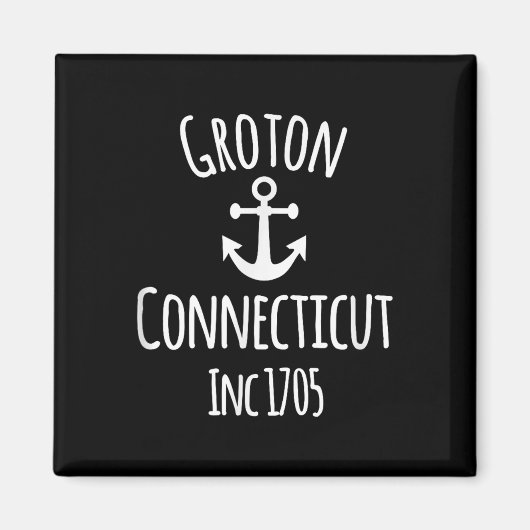 Groton Connecticut Segeln Booten Schifffahrt Boot  Magnet (Vorne)