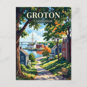Groton, Connecticut, USA USA Postkarte