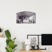 Grotta Campana zum Zeitpunkt ihrer Entdeckung Poster (Heimbüro)