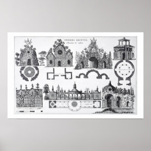 Grotte entwirft von "Anglo-ChinoisJardins" durch Poster