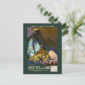 Grottes de Han Vintage Poster 1922 Postkarte (Stehend Vorderseite)