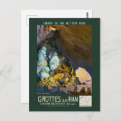 Grottes de Han Vintage Poster 1922 Postkarte (Vorne/Hinten)
