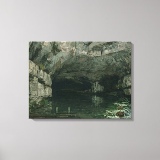Grotto des Loue, 1864 Leinwanddruck (Vorderseite)