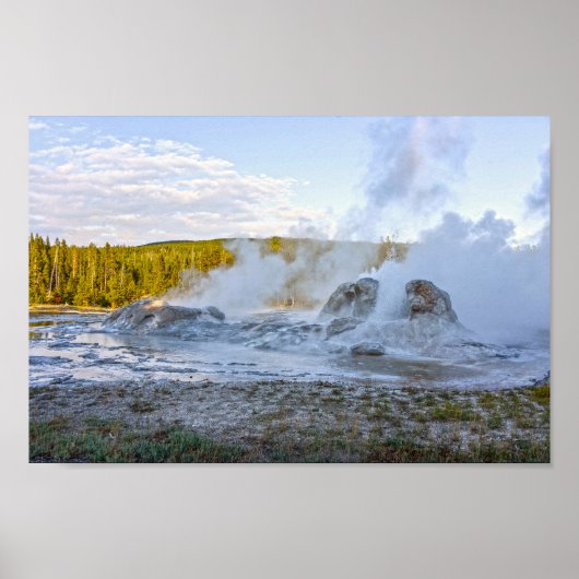Grotto Geyser, Yellowstone Nationalpark Poster (Vorne)