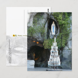 Grotto Massabielle, Lourdes, Frankreich - Postkarte