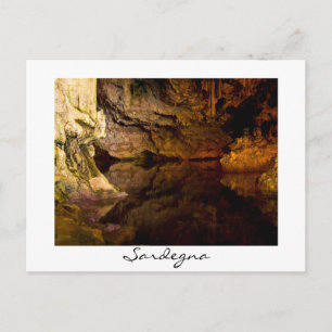 Grotto Neptune, sardische weiße Postkarte